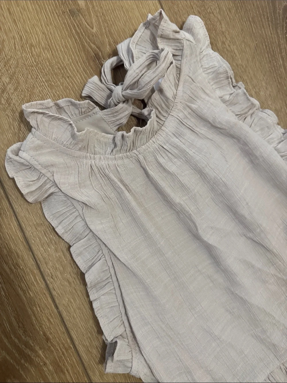 Womans Light Blush Ruffle Tiered Casual Dress